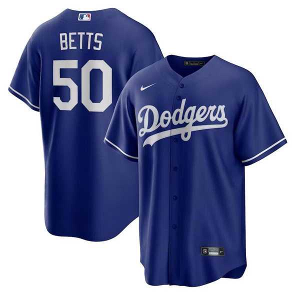 Men%27s Los Angeles Dodgers #50 Mookie Betts Royal Limited Stitched Jersey Dzhi->los angeles dodgers->MLB Jersey